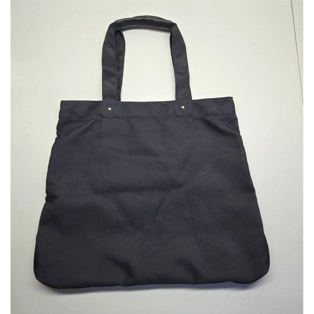 Victoria's Secret Women Bag Large Black Tote Hello Bombshell Embroidered‎ Pocket